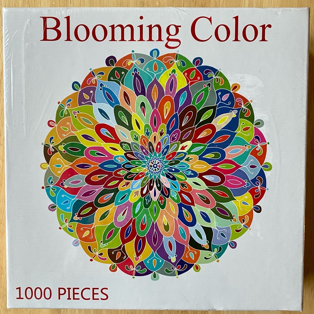 Blooming Color Kaleidoscope Jigsaw Puzzle 1000 Piece  26.6" x 26.6" NEW Sealed